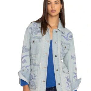 Johnny Was Women's Cargo Denim Jacket NWT